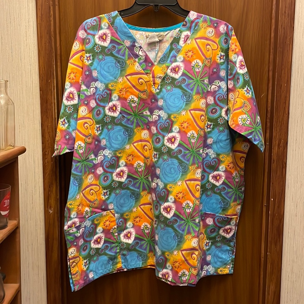 Women's LYDIA's professional uniforms. Scrub top. SizeXL